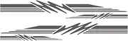 ERYUE Sticker, Motorhome Sticker Caravan Travel Trailer Camper Van Stripes Graphics Decals Car Stickers Car Decoration Sticker