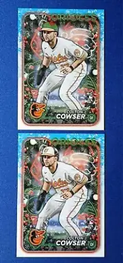 2024 Topps Holiday #H170 Colton Cowser RC Hat SP Variant+ Base Baltimore Orioles