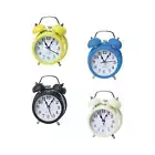 Alarm Clock, Analog Clock, Retro No Noise Loud Alarm Backlight for Bedroom