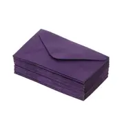 50 Sheets 2.4'' x 4'' Colorful Envelopes Set for Wedding Party Birthday Cards Purple