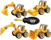 1 Set Excavator Toy Assemble Engineering Vehicle Engineering Truck Toy Boys Toys Boy Toy Childrens Toys Engineer Car Model Digger Toy Cars Toys Construction Trucks Plastic Orange