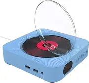 SUIOPPYUW Bluetooth DVD Player Built-in Speaker 1080P HD Output Dual Speakers Remote Control AV Output External Cd DVD Drives ABS, Blue