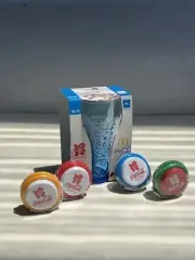 Coca Cola London 2012 Olympic Games Blue Glass McDonalds + 1x Yo-Yo NEW