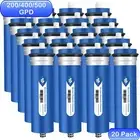 20 Pack 200/400/500 GPD RO Membrane Reverse Osmosis System Water Filter 3.0"x12"