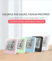 LCD Digital Wall Clock Shower Suction Wall Stand Alarm Bathroom Clocks Timer