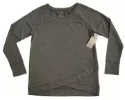 ST JOHN'S BAY WOMEN'S BLOUSE /GREEN FADED LONG SLEEVE POLYESTER/RAYON $37.00