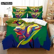 a2217 Bed Sheets Bird Bedding Set Duvet Cover Set Bedding Digital Printing Bed Linen Bedding Set Fashion Design3-Piece Bedding Set (1 Duvet Cover +