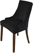 Velvet Stretch Wingback Chair Cover Slipcover - Reusable Arm Chair Protector Cover for Dining Room Banquet Home Decor Etc Machine Washable Hand Washable (Color : #10, Size : 2pcs)