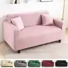 1/2/3/4 Seater Solid Color Spandex Armchair Slipcover L Shape Corner Sofa Covers