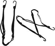 MAGICLULU 2pcs Bungee Straps with Dual Hooks High Elastic Motorcycle Helmet and Cargo Tie Down Ropes Durable Construction for Luggage and Trunk Security