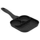 3 In 1 Egg Frying Pan Non Stick Fried Egg Cooker Steak Sausage Cooking Pan Fo AU