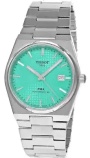 TISSOT PRX AUTO 35MM SS Light Green Dial Unisex Watch T137.207.11.091.01