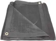 12' X 26' Black Heavy Duty 6 Oz 70% Shade Mesh Tarps with Grommets Roll-Off | St