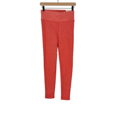 Aerie OFFLINE Big Chill High Waist Seamless Ribbed Leggings SIZE M Orange