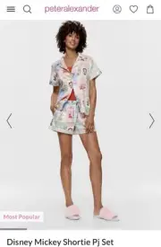 Peter Alexander Disney Mickey Christmas Pj Shortie Set Size XL BNWT RRP$129