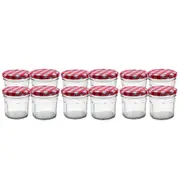 12PK Lemon & Lime 100ml/6.5cm Toscana Glass Conserve Jars w/ Airtight Lid Clear