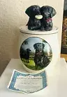 The Bradford Exchange Cookie Capers The Black Lab Ceramic Cookie Jar 2014 w/COA