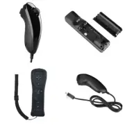 US Built in Motion Plus Remote Controller Nunchuck + Case For Nintendo Wii/Wii U