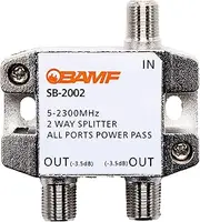 BAMF 2-Way Coax Cable Splitter Bi-Directional MoCA 5-2300MHz