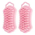 2 Pcs Scalp Comb with Hair Brush Massaging Exfoliator Scrub Mens Man