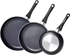 3-Piece Non-Stick Frying Pan Set – 20.32cm, 25.4cm, 30.48cm