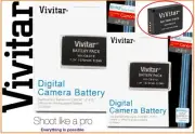 2 Pcs Hi Capacity Vivitar LP-E12 Li-Ion Battery Pack for Canon EOS M Rebel SL1