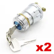 2x Dune Buggy 3 wire ignition switch set with keys - OFF - ON - START 3 position