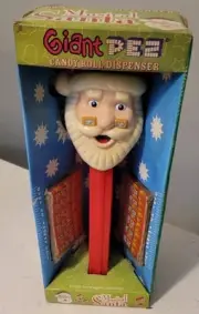 GIANT PEZ Musical Santa Candy Roll Dispenser NIB See Pictures