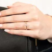 Luminesce Lab Grown 9ct Yellow Gold 10 Brilliant Cut Diamonds Engagement Ring, K