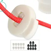 10pcs Plastic Cord Lock Stoppers Ends Spring Toggle Fastener Organizers