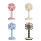 Portable Fan 3 Speed Adjustable USB Rechargeable Mini Handheld Fan Phone Holder
