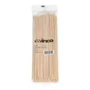 100 Pc 10 Bamboo Round BBQ Grill Skewer Sticks Shish Kabob Winco WSK-10