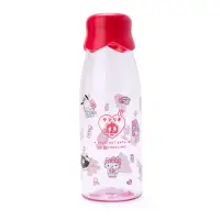 在飛比找樂天市場購物網優惠-小禮堂 Sanrio大集合 透明隨身冷水瓶 塑膠水瓶 兒童水