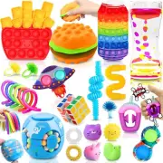 Paochocky Fidget Toy Set, 26PCS With Box Fidget Pack, Sensory Anxiety Relief for