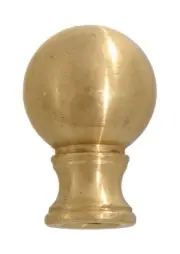 B&P Lamp® 1" Ball Finial, Tapped 1/8F For 1/8 Ips, Unfinished