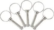 INOOMP 5Pcs Quick Release Safety Pin for Ship Outfitting Bimini Tops Pin with Spring Loaded Ball Durable Locking Hardware for Boat Accessories