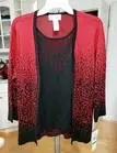 Alfred Dunner Size Large Classics Ombre Layered Sweaters. New With Tag