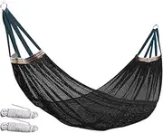 Outdoor Hammock,Mesh Hammock Swing for Camping | Max 200 Kg Load Capacity Furniture Tree Swing for Outdoor Beach Campsites Meditation Travel Backyard Backpacking