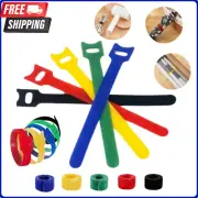 Hook and Loop Cable Ties Magic Cords Organiser Reusable Strap Tidy Grip