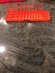 Snap On ka143fror 1/4 sae 3 row post socket tray orange