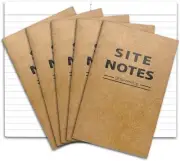Sovereign-Gear Field Notes Notebooks 5 Pack | Small Memo Book White