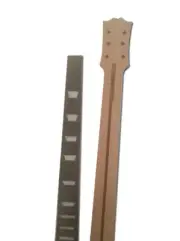 Mahogany Guitar Neck 22 Fret 24.75 Inch Unglue Fretboard Set in Trapezoid Inlay