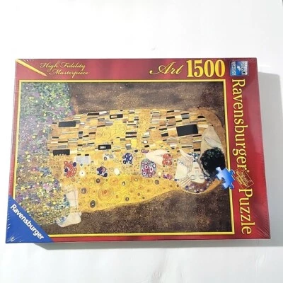 Jigsaw Puzzle Ravensburger 1500 Masterpiece Artwork The Kiss