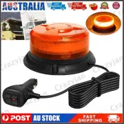 36LED Magnetic Amber Flashing Rotating Beacon Strobe Alarm Warning Light 12V/24V