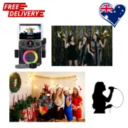 Karaoke Machine System Bluetooth Speaker Singing Mini Sparkle Party Gift AU