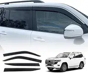 OAD4X4 Weathershields Compatible with Toyota Land Cruiser 300 Series LC300 2021-Onwards, Stainless Edge Weather Shields Window Visors Wind Deflectors Sun Rain Guard 4PCS Set