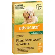 Bayer - Advocate - Flea & Worm Control - Dogs 10-25kg - 1 x Tube 2.5ml