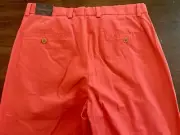 NWT Brooks Brothers Mens Pants Salmon Pink 33*32 Clark Fit Chino Casual Comfort