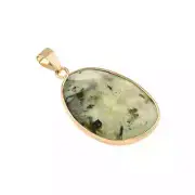Prehnite Faceted Teardrop Pendant by Bead Landing™ 30mm