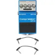 Boss CP-1X Compressor Pedal with EBS Patch Cables